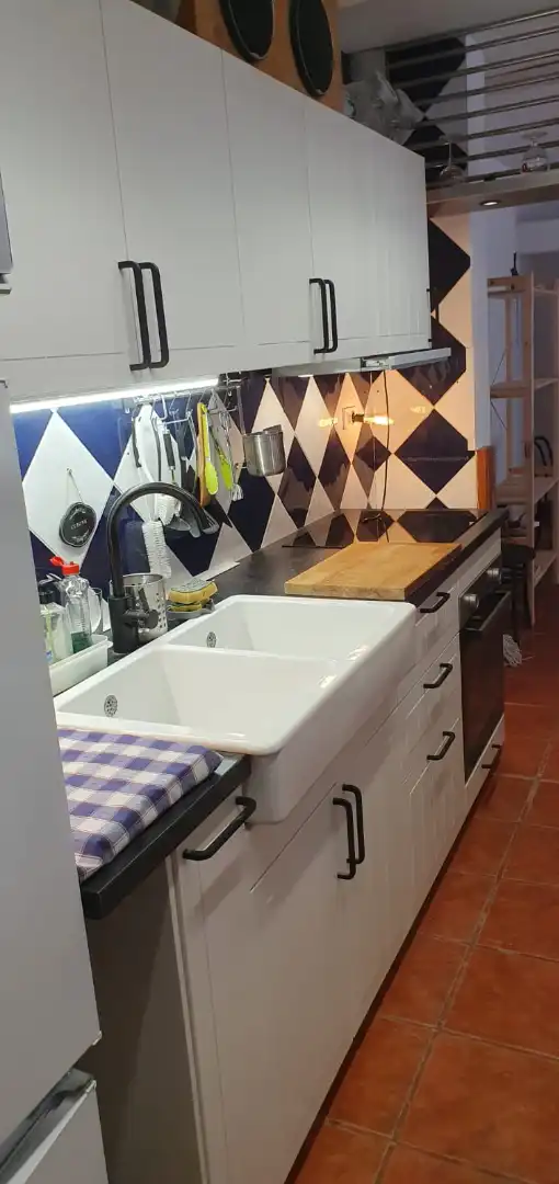 Cocina de Apartamento en venta en San Cristóbal de la Laguna con Terraza, Horno y Lavadora