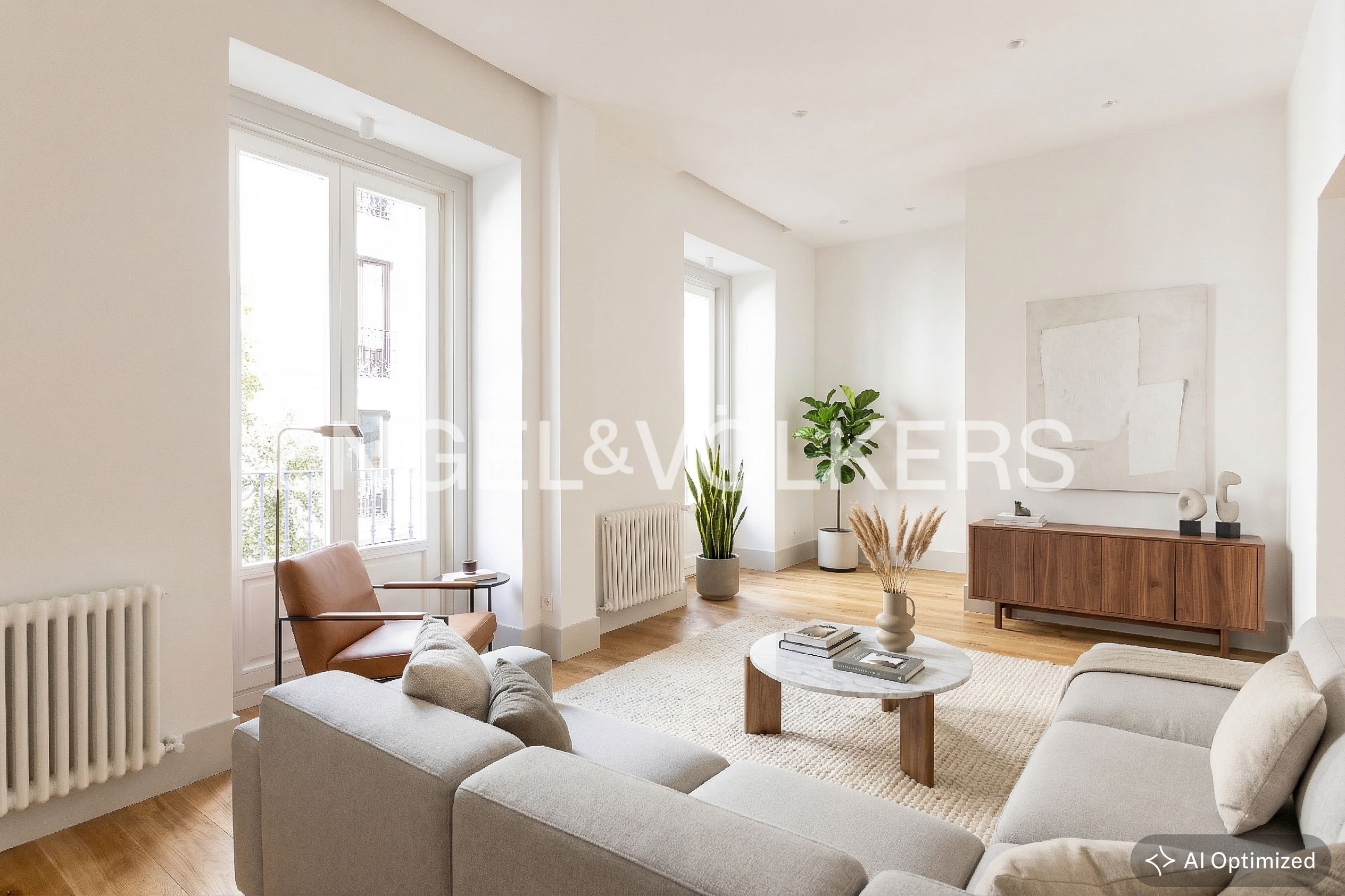 Sala de estar de Piso en venta en  Madrid Capital con Aire acondicionado, Calefacción y Balcón