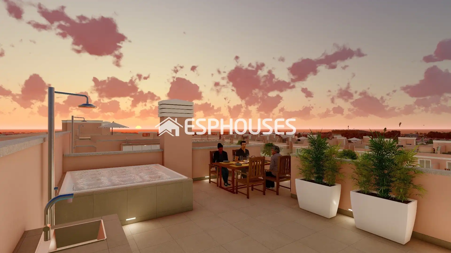 Adosado con terraza en venta en Pueblo Latino, imagen 5