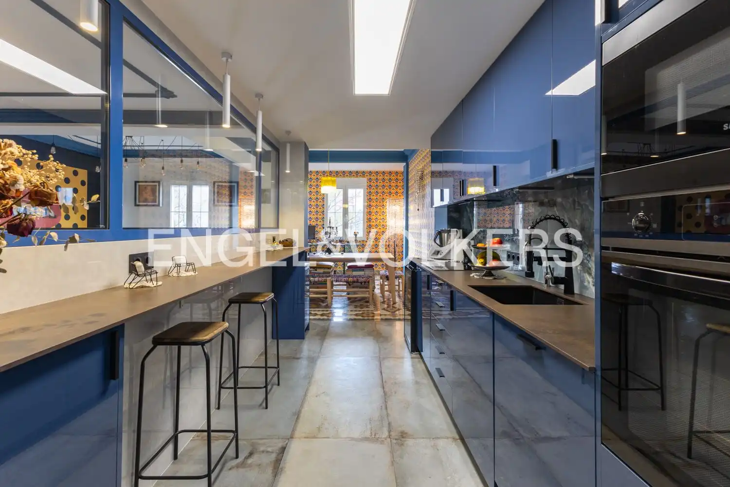 Cocina de Piso de alquiler en Valencia con Aire acondicionado, Calefacción y Amueblado