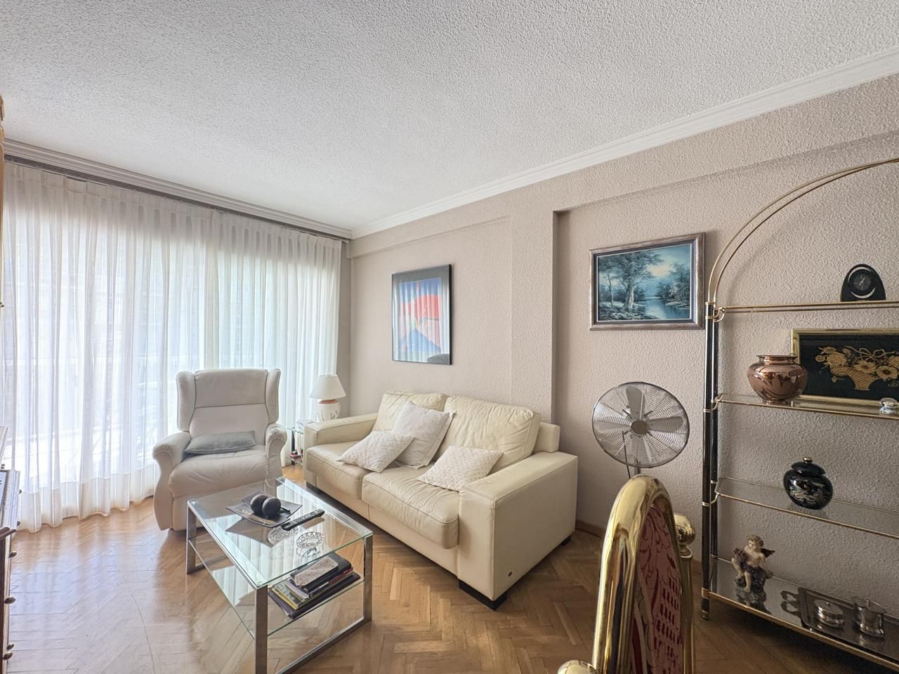 Living room of Flat to rent in Alcorcón  with Heating, Parquet flooring and Terrace