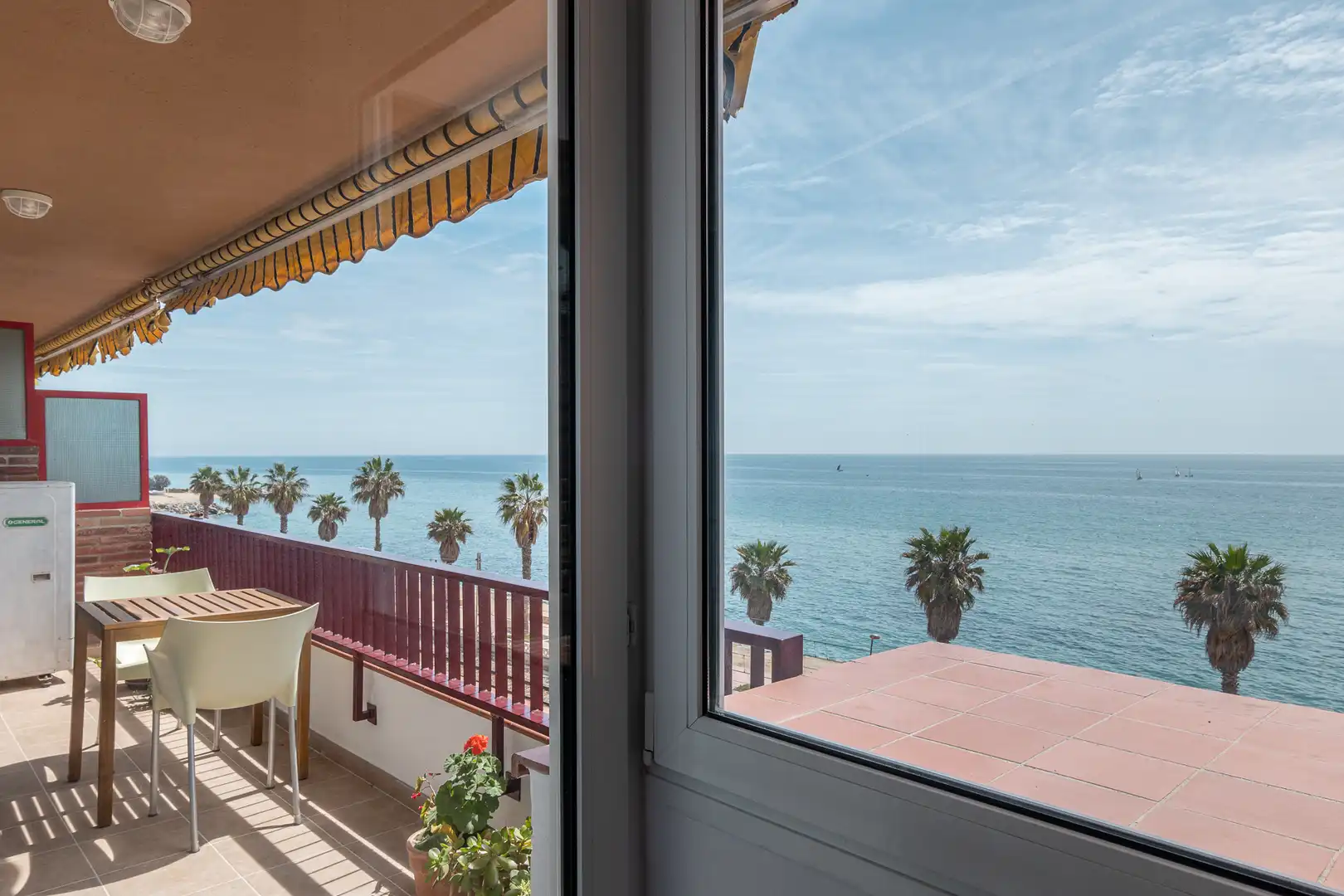 Schlafzimmer von Wohnung zur Miete in Vilassar de Mar mit Klimaanlage, Terrasse und Möbliert