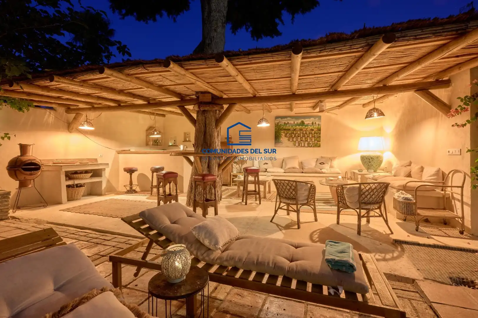 Terrassa de Casa o xalet en venda en El Puerto de Santa María amb Aire condicionat, Jardí privat i Terrassa