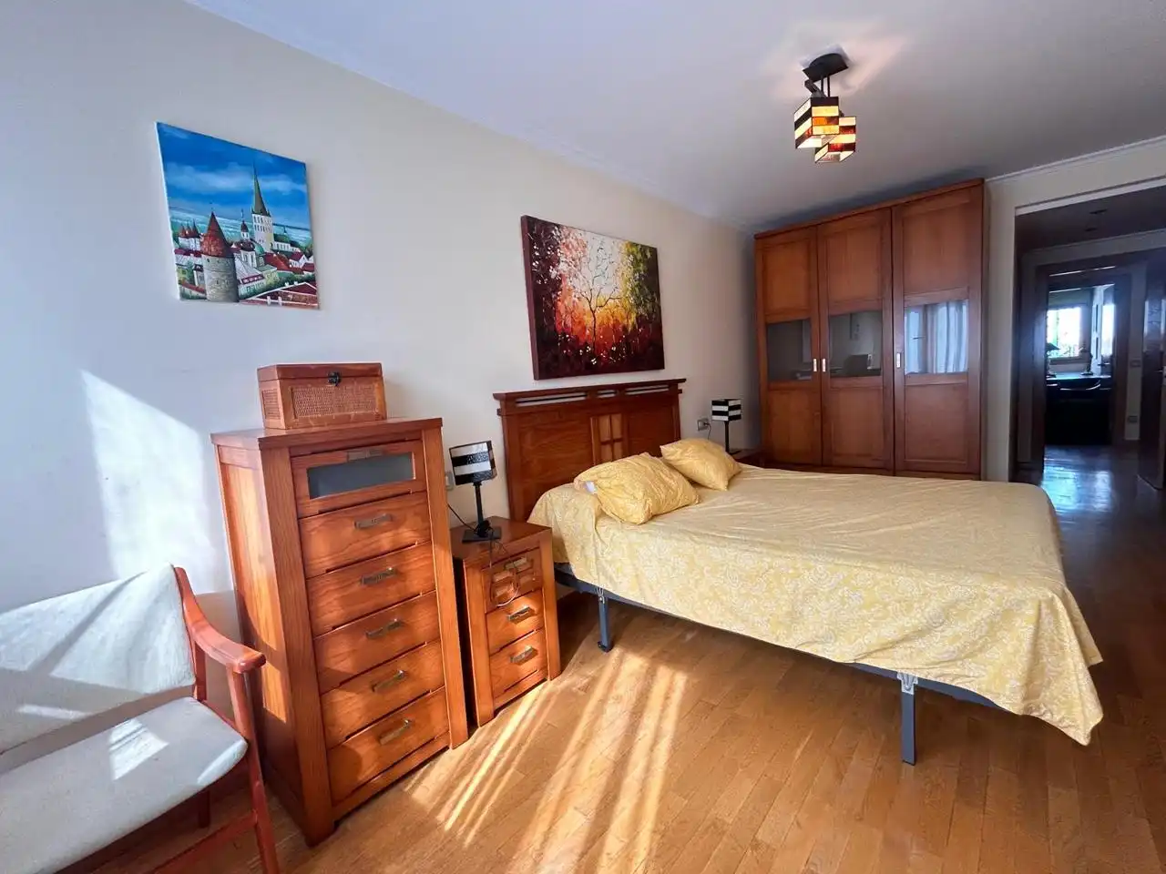 Bedroom of Flat for rent in Gijón   with Heating, Storage room and Furnished