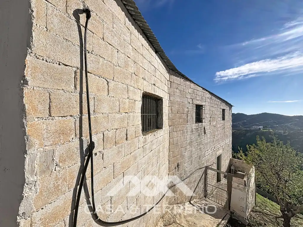 Vista exterior de Casa o chalet en venta en Macharaviaya con Aire acondicionado, Jardín privado y Terraza