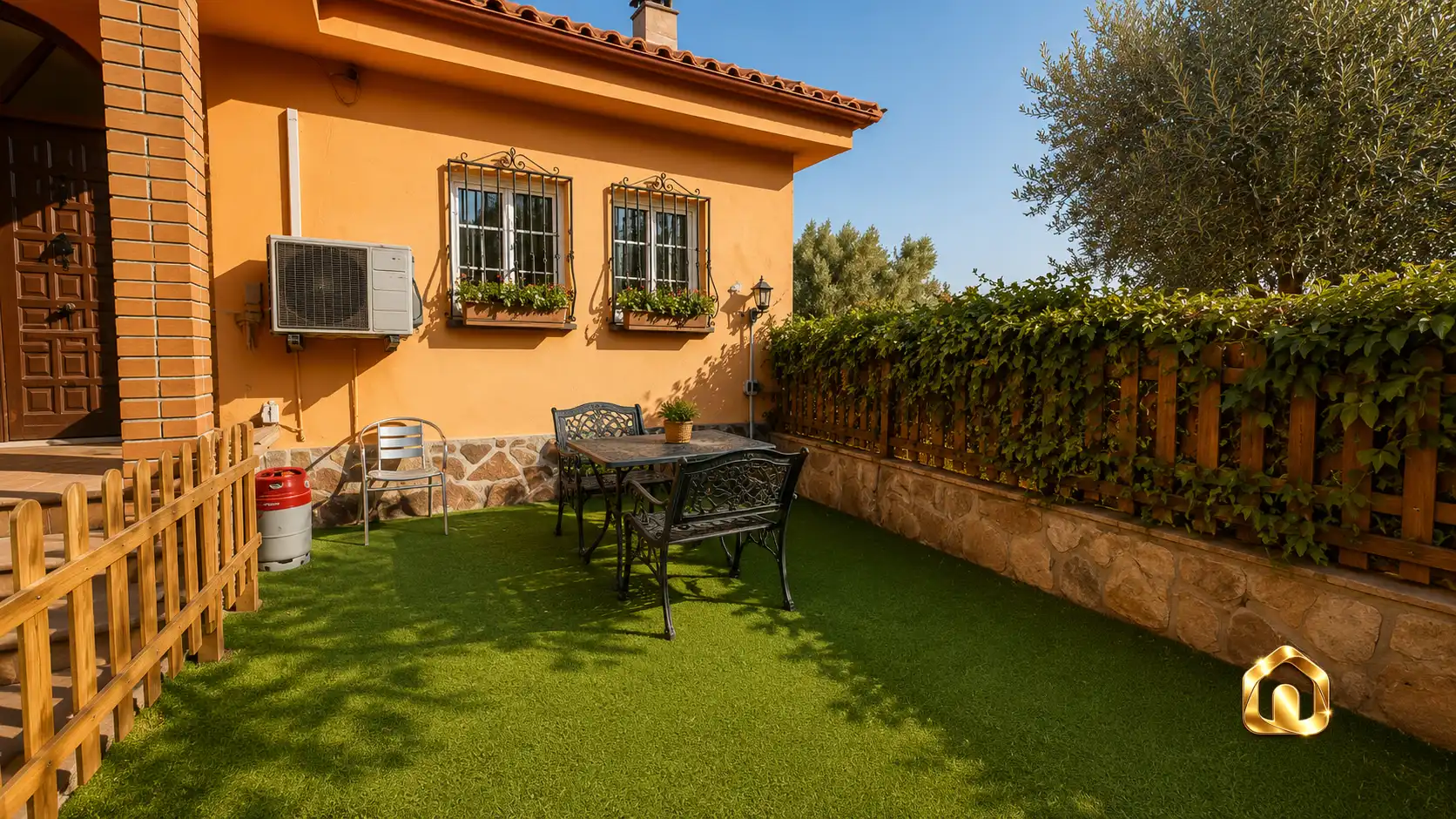 Terraza de Casa o chalet en venta en Sant Fost de Campsentelles con Aire acondicionado, Jardín privado y Terraza
