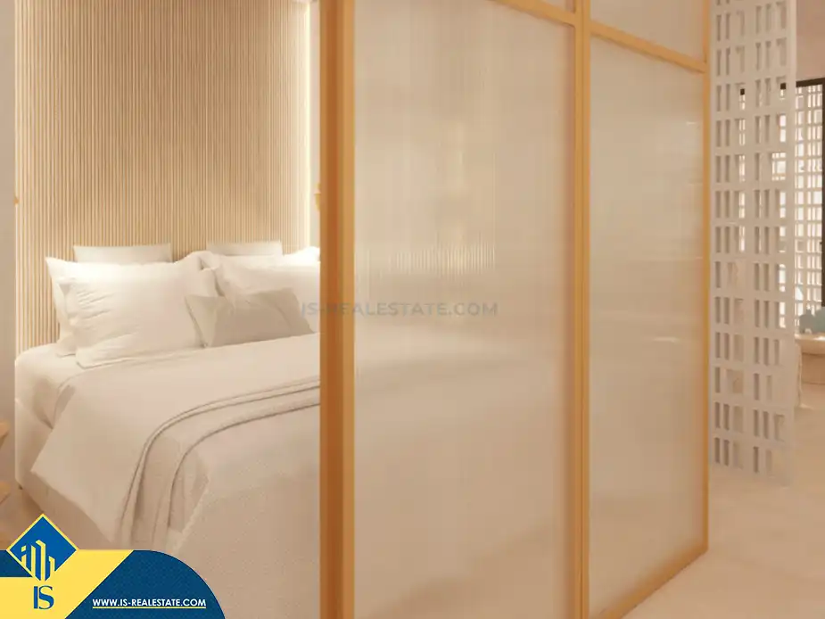 Dormitori de Apartament en venda en Santa Eulària des Riu amb Terrassa, Moblat i Piscina comunitària