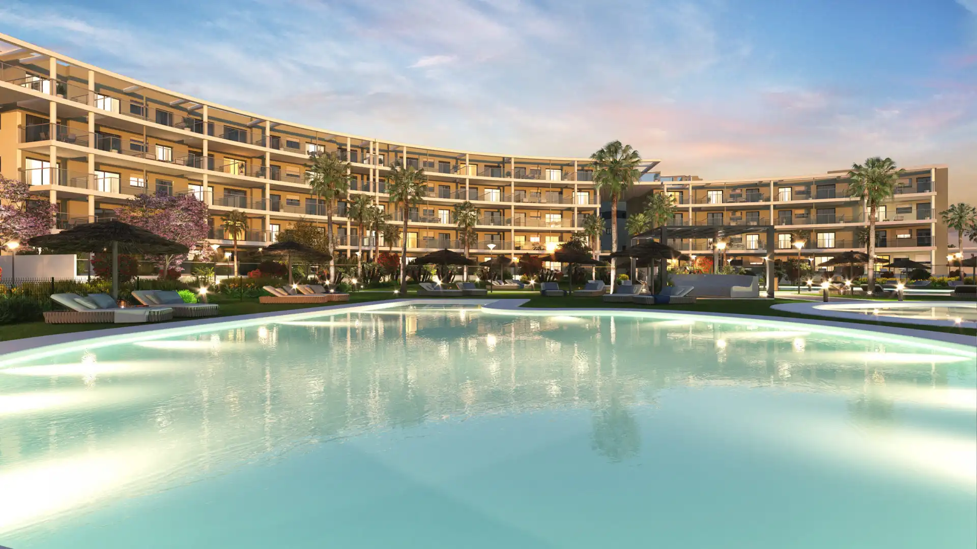 Piscina de Apartament en venda en Manilva amb Aire condicionat, Calefacció i Terrassa