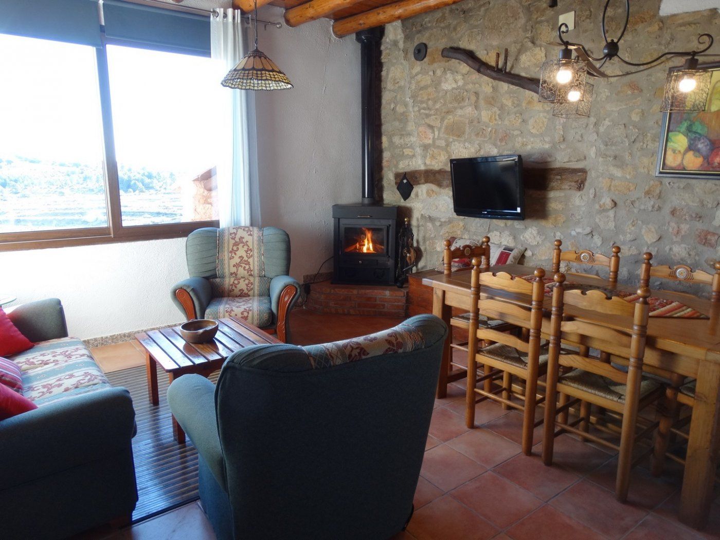 Living room of House or chalet for sale in La Pobla de Benifassà  with Heating, Terrace and Storage room