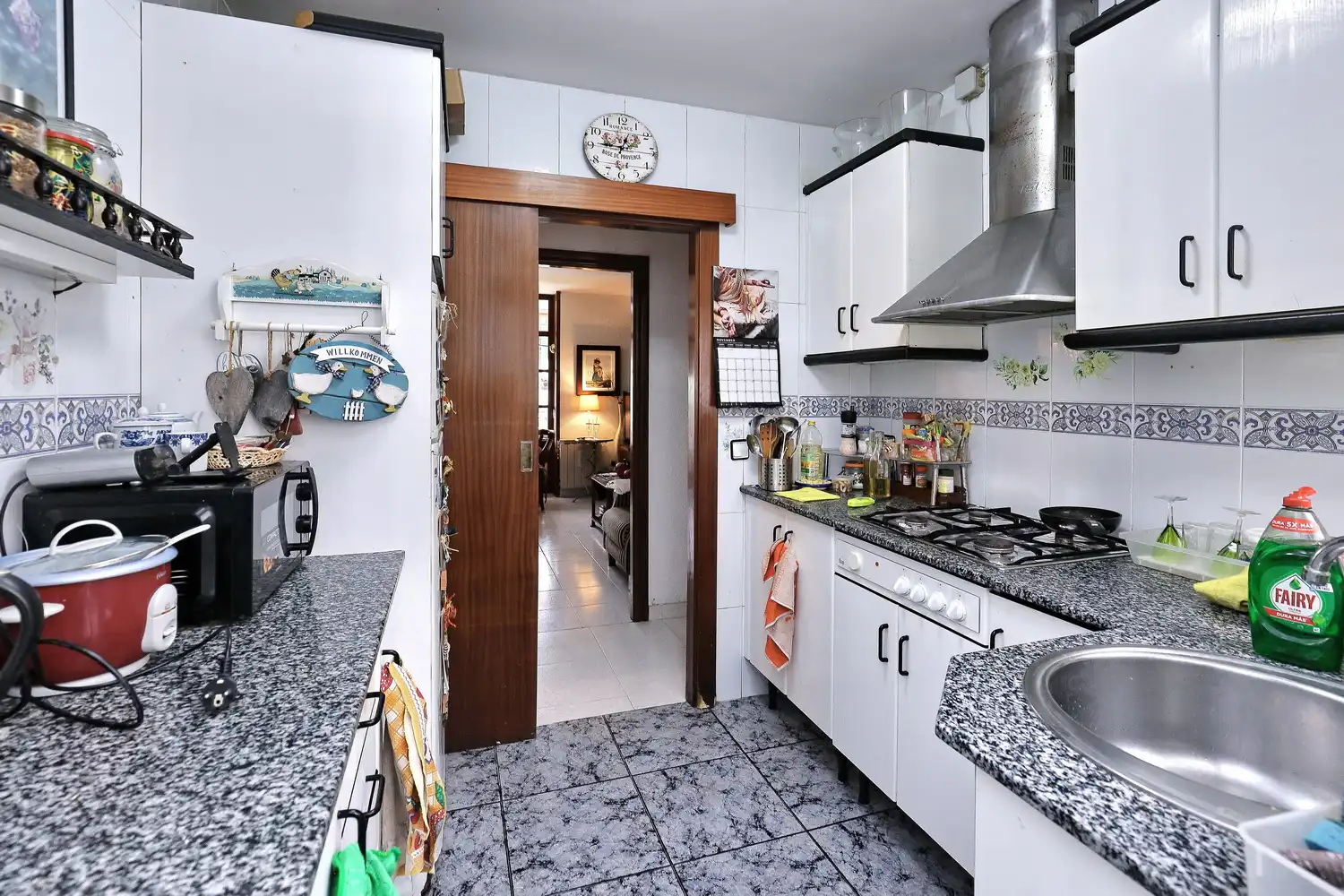 Kitchen of Flat for sale in Barcelona  with Heating, Oven and Balcony