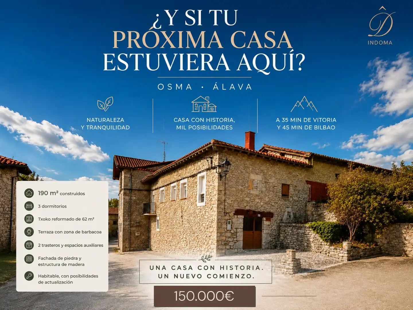 Vista exterior de Casa o xalet en venda en Valdegovia / Gaubea amb Terrassa, Moblat i Forn