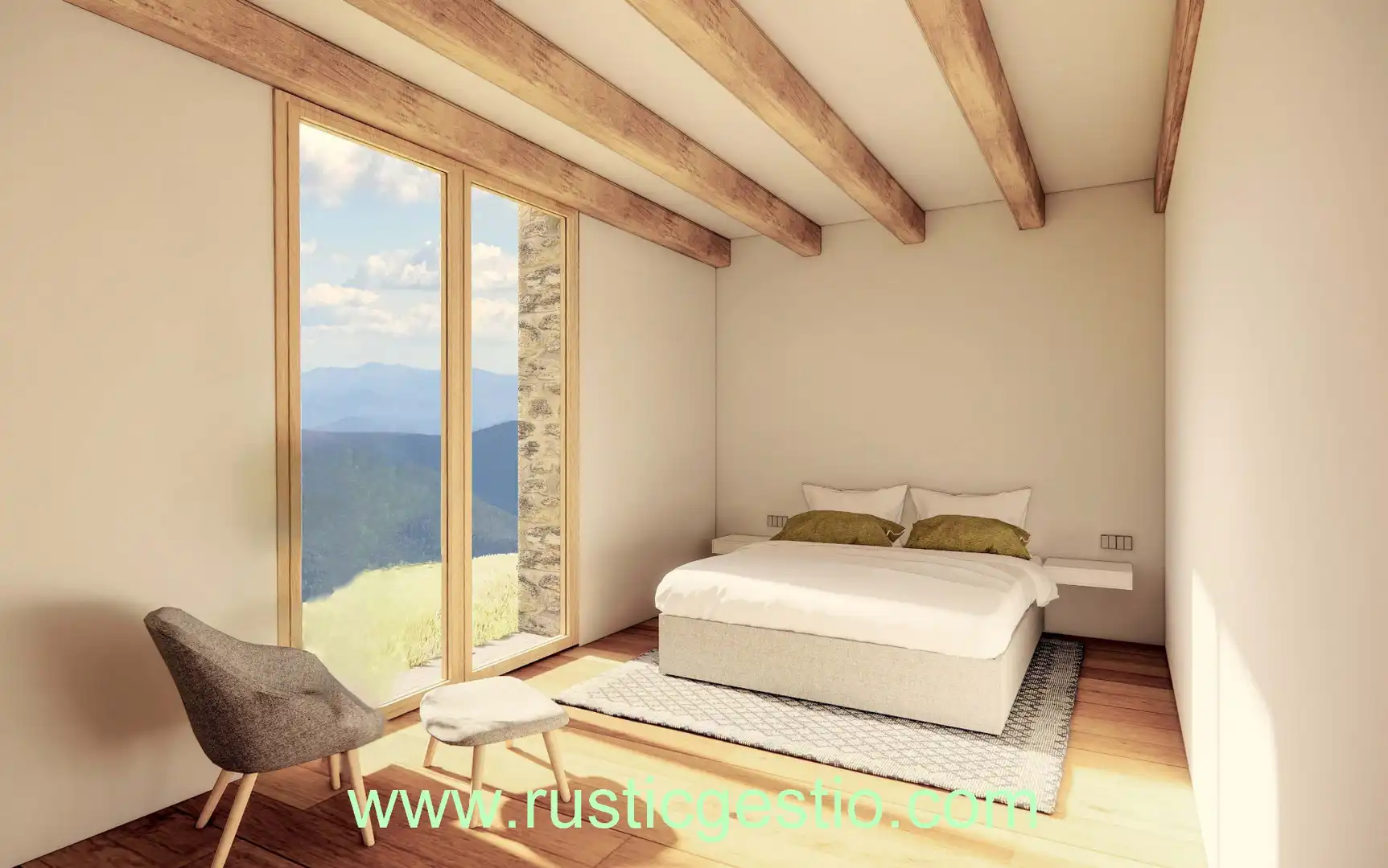 Habitación de Finca rústica en venta en Ogassa con Jardín privado y Terraza