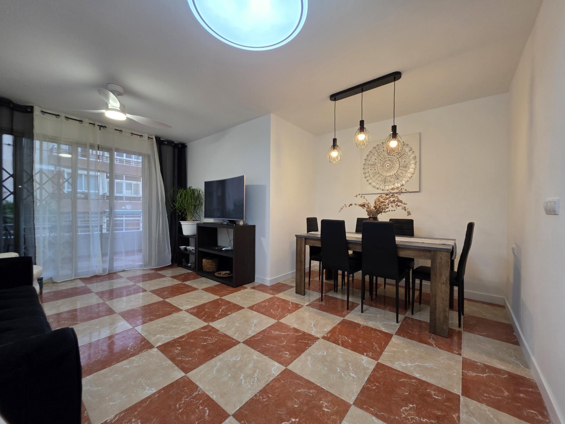 Dining room of Flat for sale in Alicante / Alacant  with Private garden, Furnished and Balcony