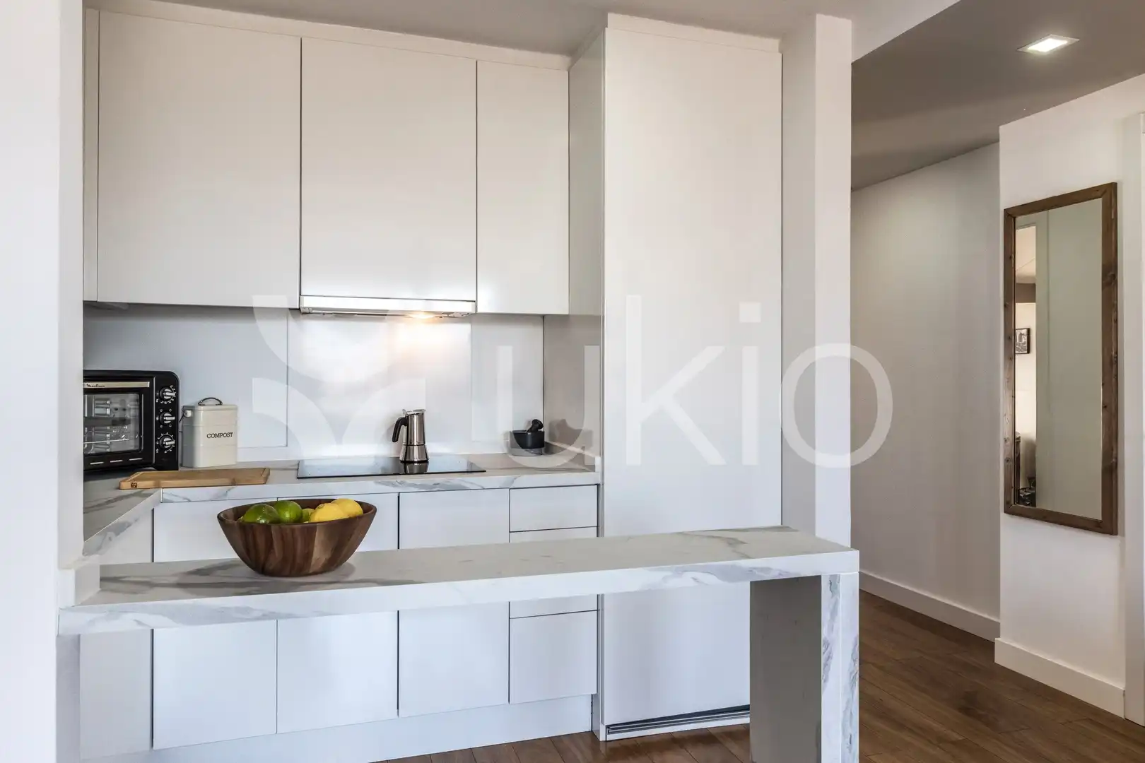 Cocina de Apartamento de alquiler en Madrid con Aire acondicionado, Calefacción y Terraza