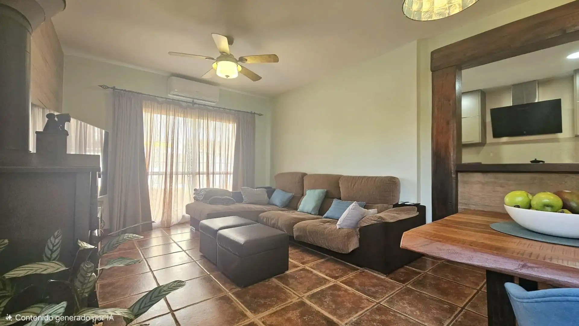 Sala de estar de Casa adosada en venta en Mijas con Aire acondicionado, Terraza y Trastero