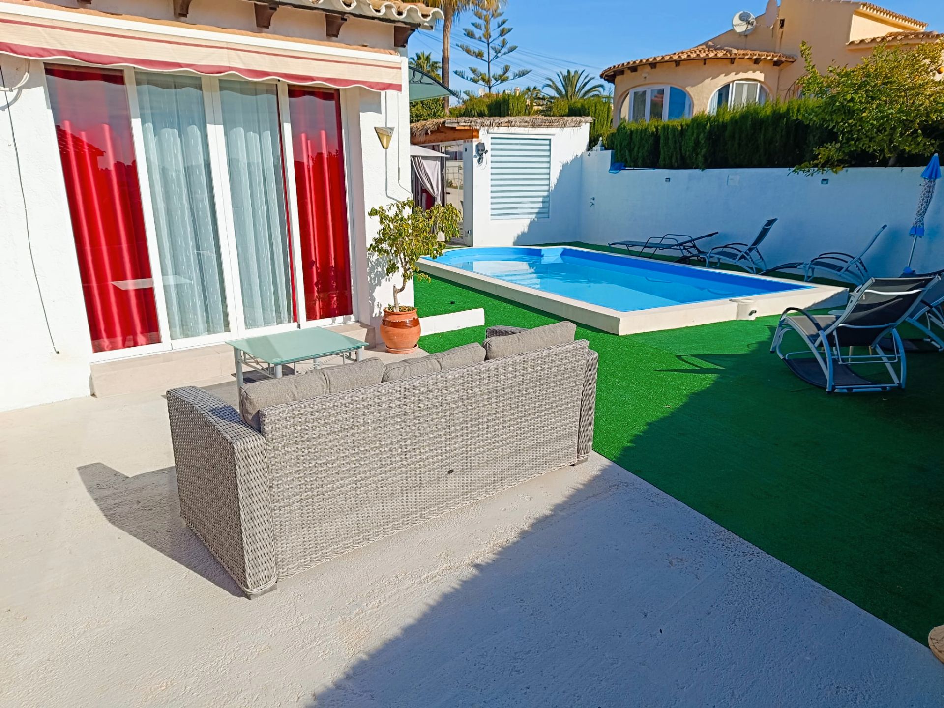 Garden of Single-family semi-detached for sale in Calpe / Calp  with Air Conditioner, Private garden and Swimming Pool