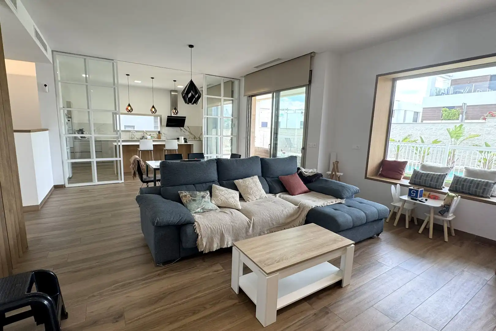 Sala de estar de Casa o chalet de alquiler en Benijófar con Aire acondicionado, Calefacción y Jardín privado