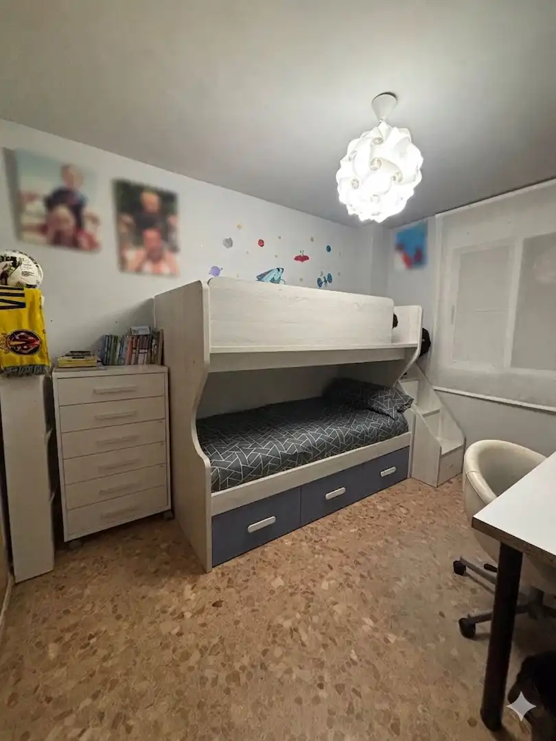 Schlafzimmer von Wohnung zum Verkauf in Burriana / Borriana mit Klimaanlage, Heizung und Terrasse