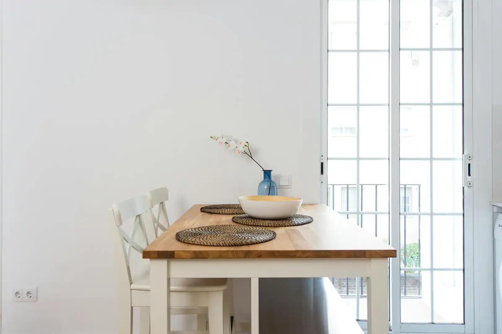 Dining room of Flat for rent in Barcelona  with Air Conditioner, Heating and Furnished
