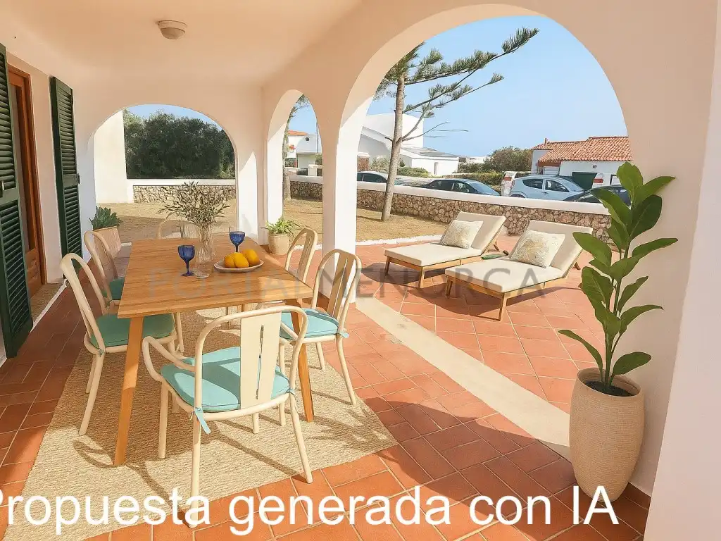 Terrassa de Casa o xalet en venda en Maó - Mahón amb Piscina