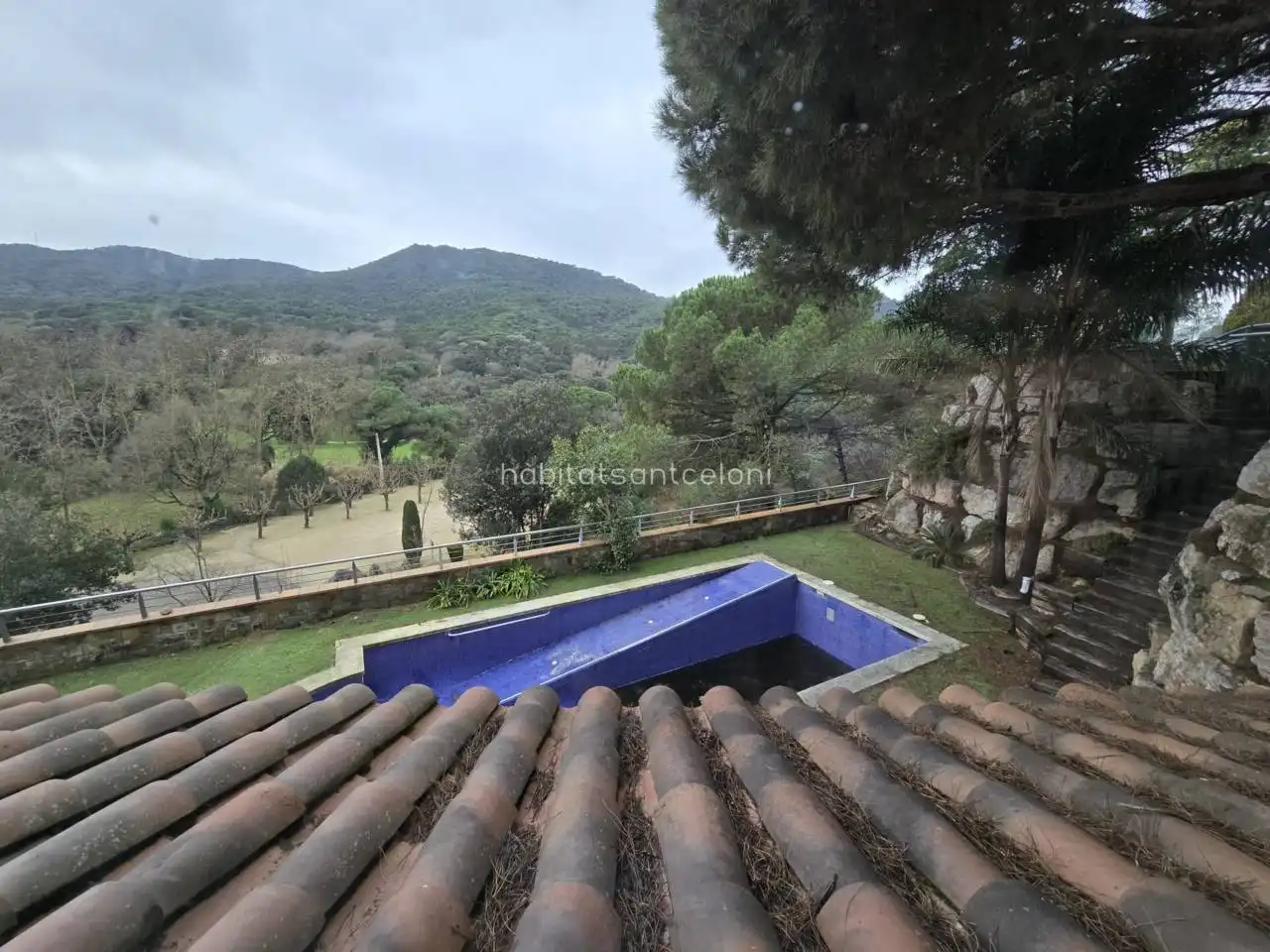 Jardí de Casa o xalet en venda en Vallromanes amb Jardí privat, Terrassa i Piscina