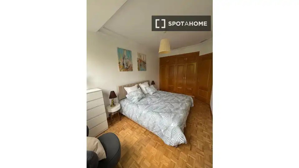 Bedroom of Apartments for share in Madrid  with Air Conditioner, Heating and Terrace
