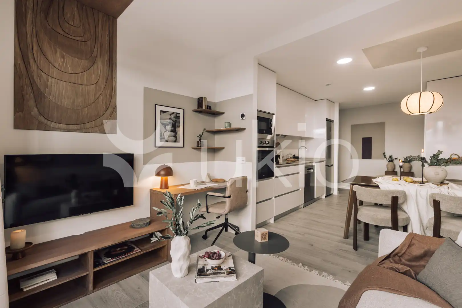 Sala d'estar de Apartament de lloguer en Madrid amb Aire condicionat, Calefacció i Terrassa