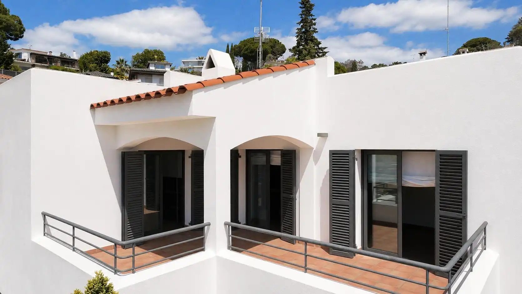 Exterior view of Houses for sale in Sant Pol de Mar  with Air Conditioner, Heating and Private garden