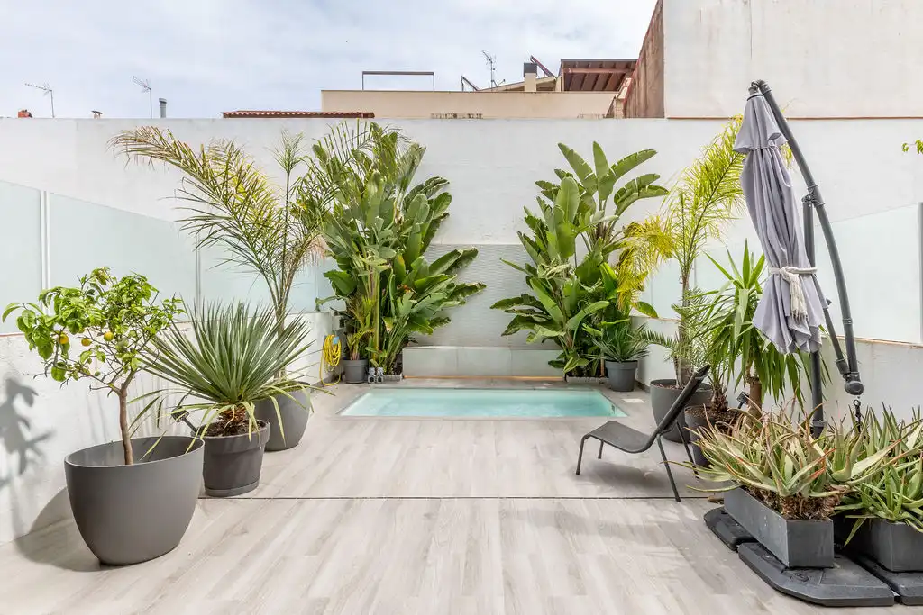 Terrassa de Casa o xalet en venda en Badalona amb Aire condicionat, Calefacció i Parquet