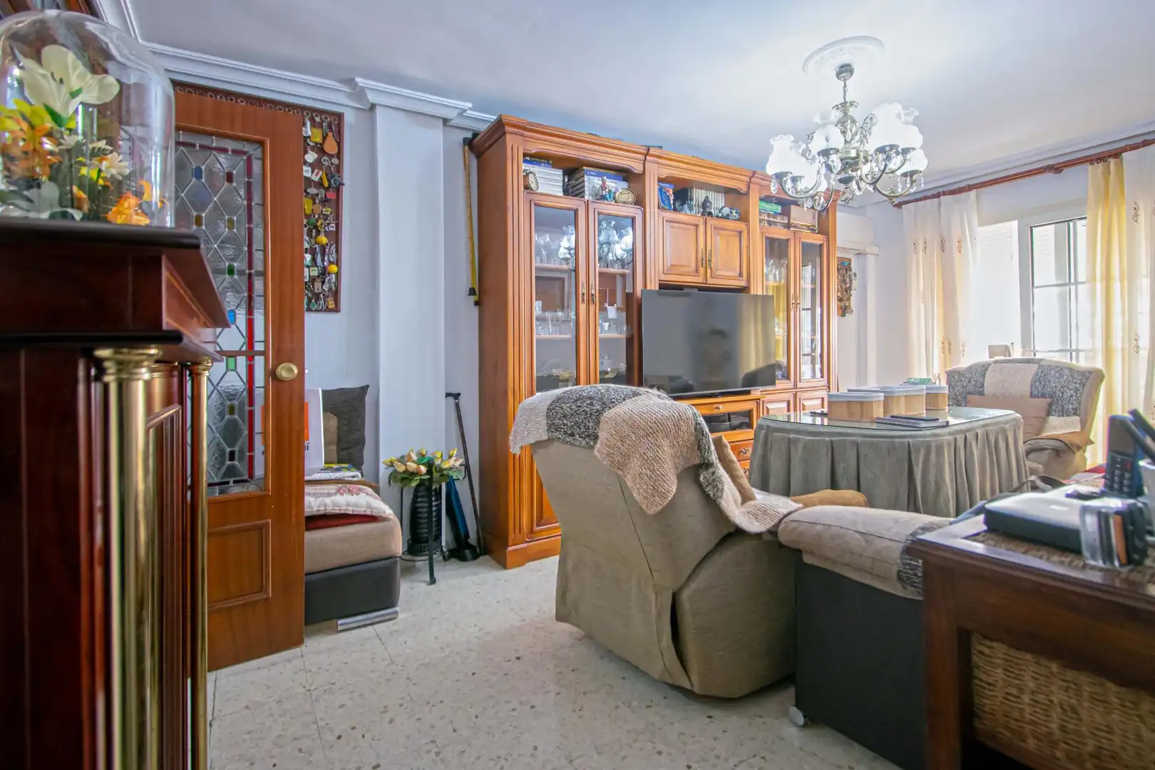 Sala de estar de Piso en venta en Sevilla con Aire acondicionado, Calefacción y Balcón