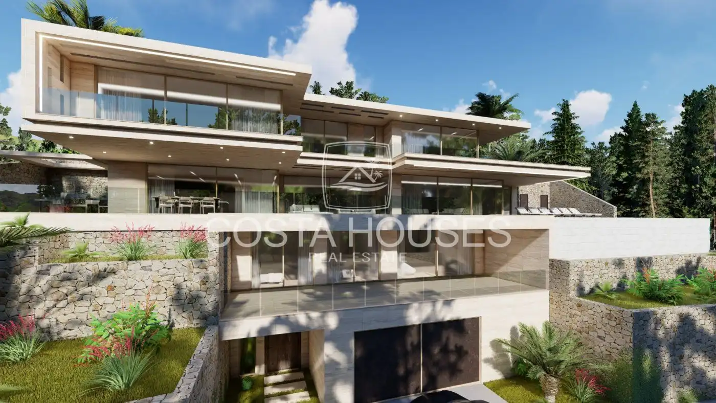 Vista exterior de Casa o chalet en venta en Jávea / Xàbia con Aire acondicionado, Jardín privado y Terraza