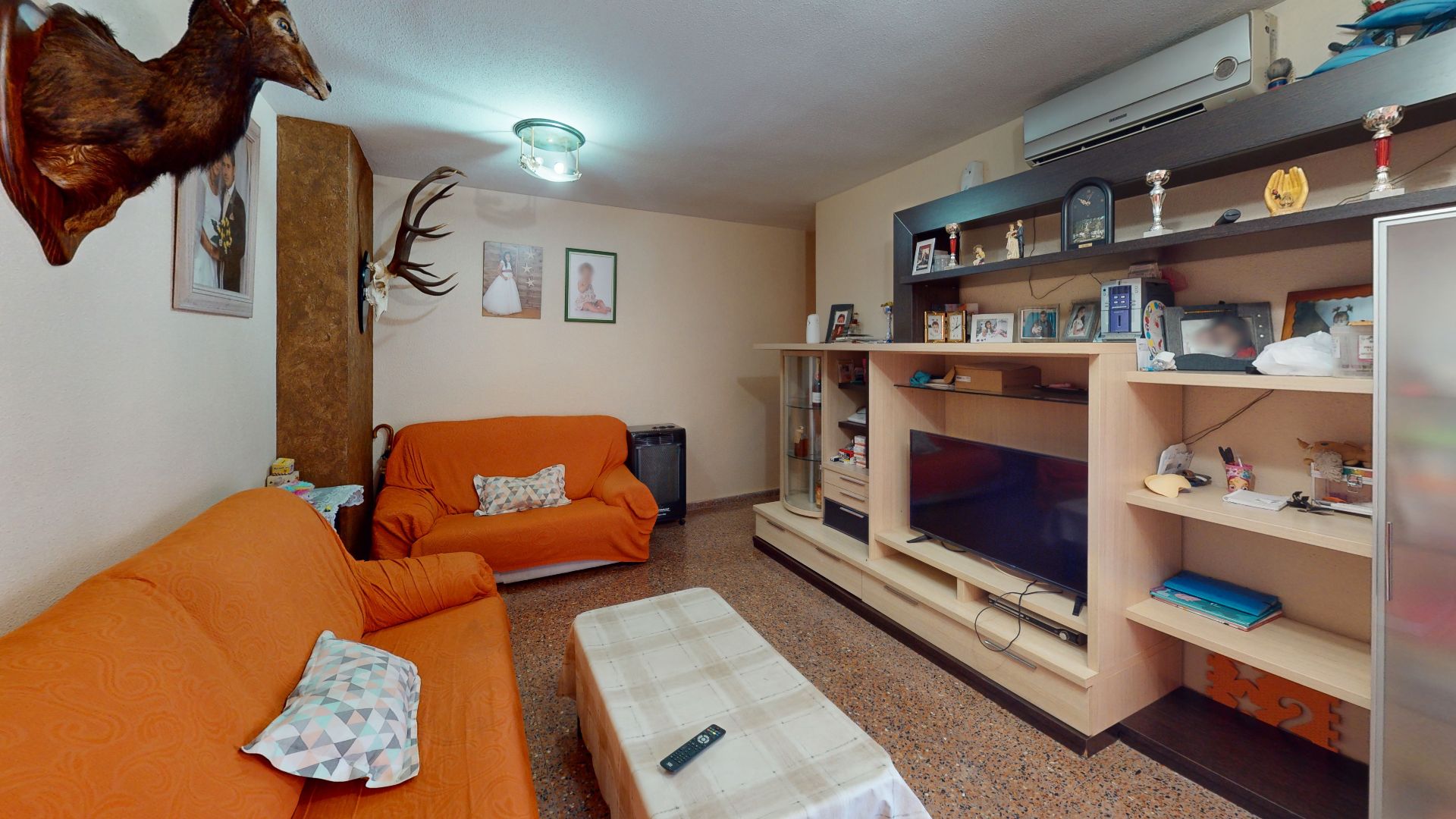 Sala de estar de Piso en venta en Mutxamel con Aire acondicionado, Terraza y Amueblado