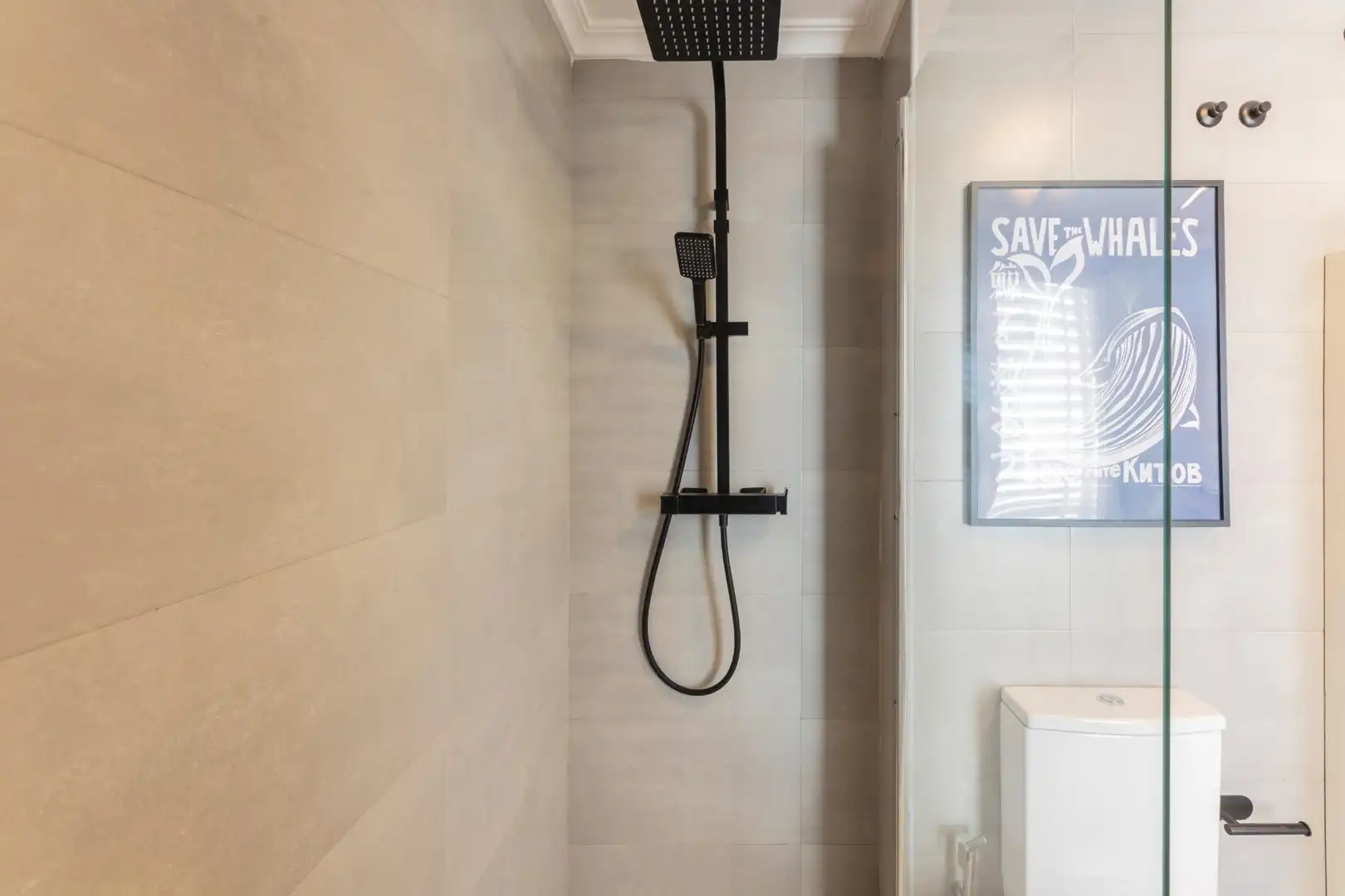 Bathroom of Apartments for rent in Calpe / Calp  with Air Conditioner, Parquet flooring and Terrace