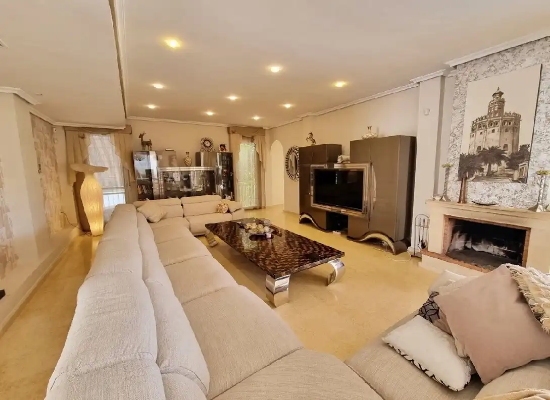 Sala de estar de Casa o chalet en venta en Guardamar del Segura con Aire acondicionado, Calefacción y Terraza