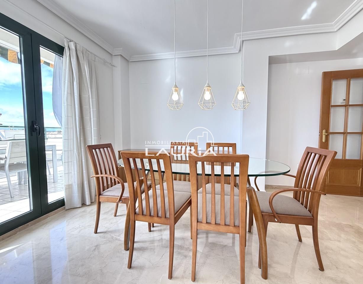 Dining room of Attic for sale in  Valencia Capital  with Air Conditioner and Terrace