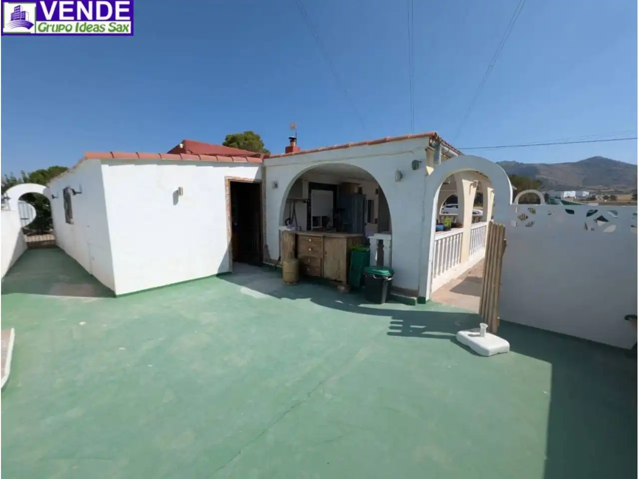 Vista exterior de Finca rústica en venta en Sax con Aire acondicionado, Jardín privado y Piscina