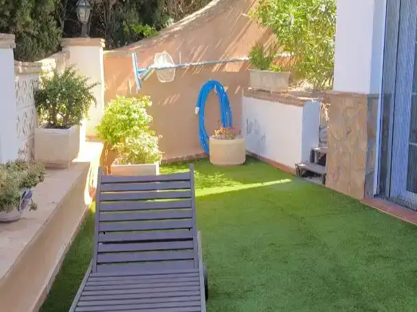 Terrace of Flat for sale in Vélez-Málaga  with Air Conditioner, Private garden and Storage room