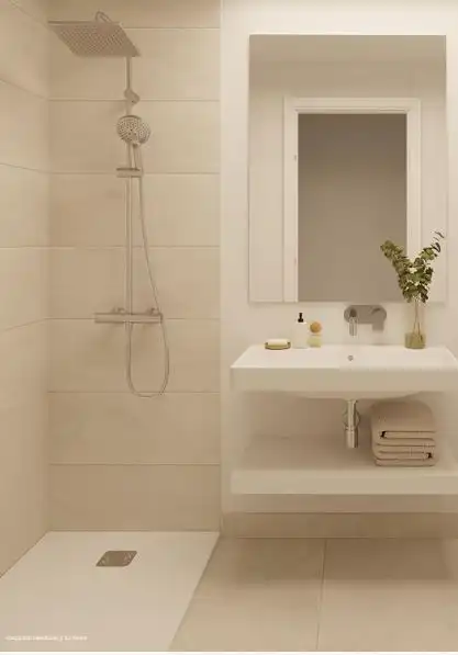 Bany de Apartament en venda en Estepona amb Aire condicionat, Calefacció i Jardí privat