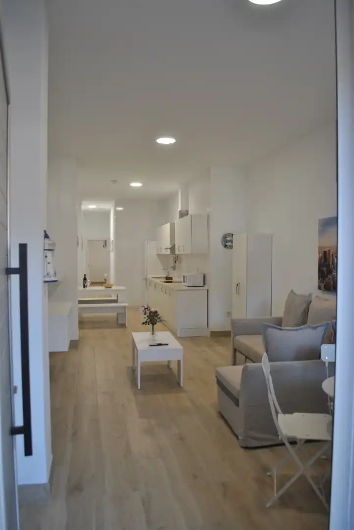 Living room of Flat for rent in Gáldar  with Terrace, Furnished and Washing machine