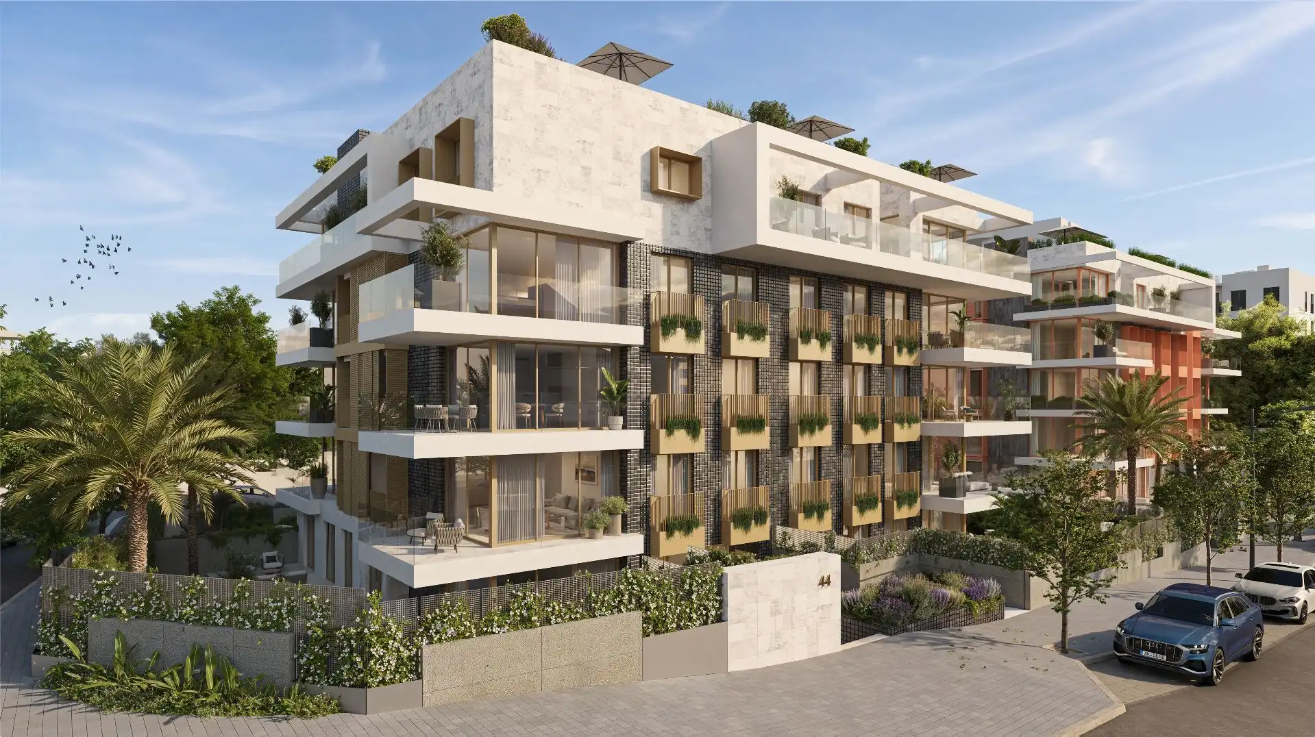 Vista exterior de Apartament en venda en  Palma de Mallorca amb Aire condicionat, Calefacció i Jardí privat