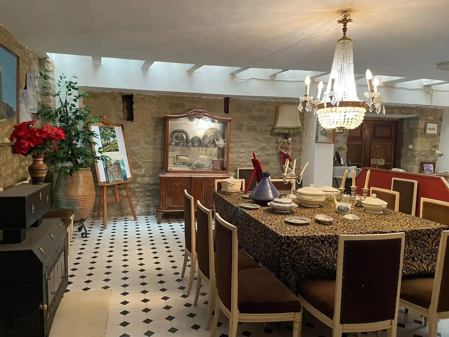 Comedor de Casa adosada en venta en Uncastillo con Terraza, Trastero y Amueblado