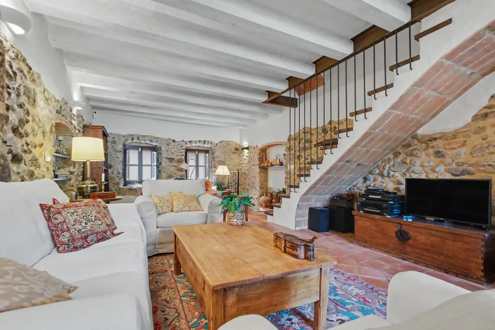 Sala d'estar de Casa o xalet en venda en Boadella i les Escaules