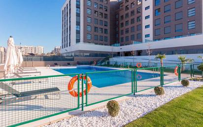 Swimming pool of Flat for sale in  Madrid Capital  with Air Conditioner