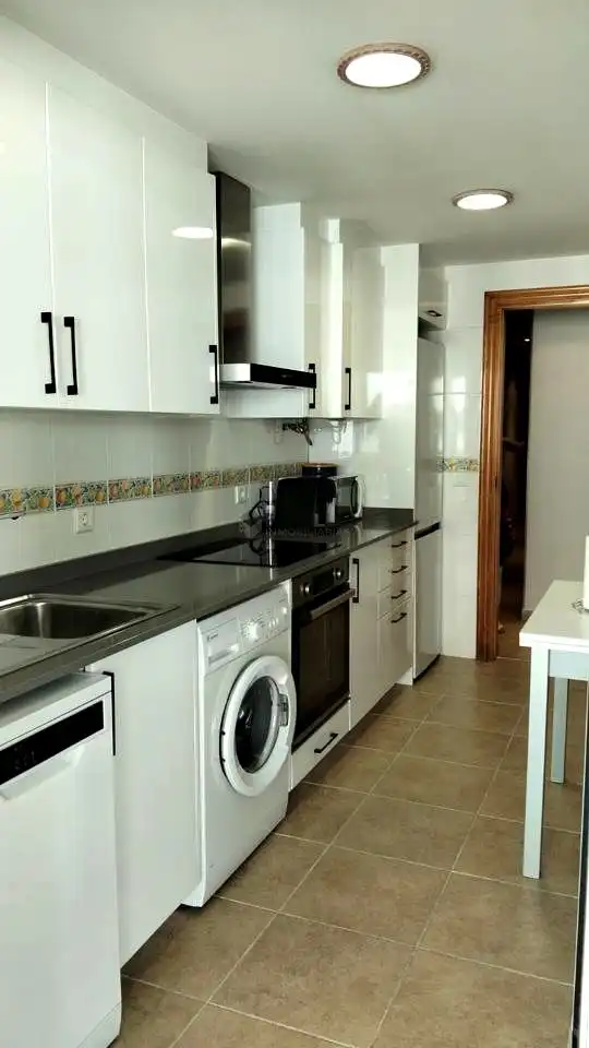Cocina de Piso en venta en Moncofa con Terraza, Piscina y Amueblado