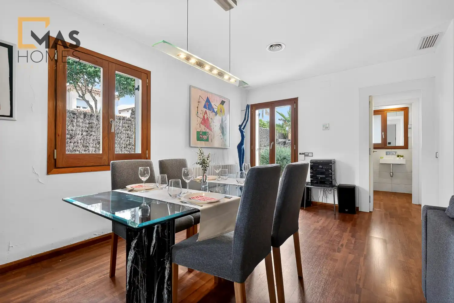 Comedor de Casa o chalet en venta en Parets del Vallès con Aire acondicionado, Calefacción y Jardín privado