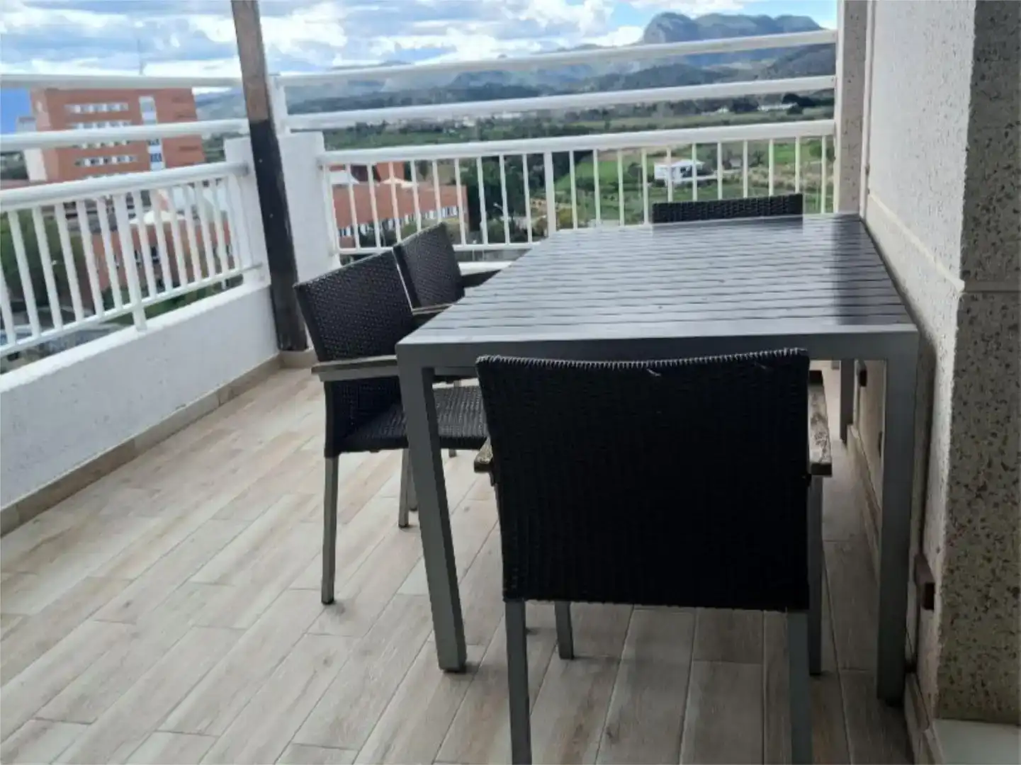 Terrace of Apartments for rent in Gandia  with Air Conditioner, Swimming Pool and Balcony
