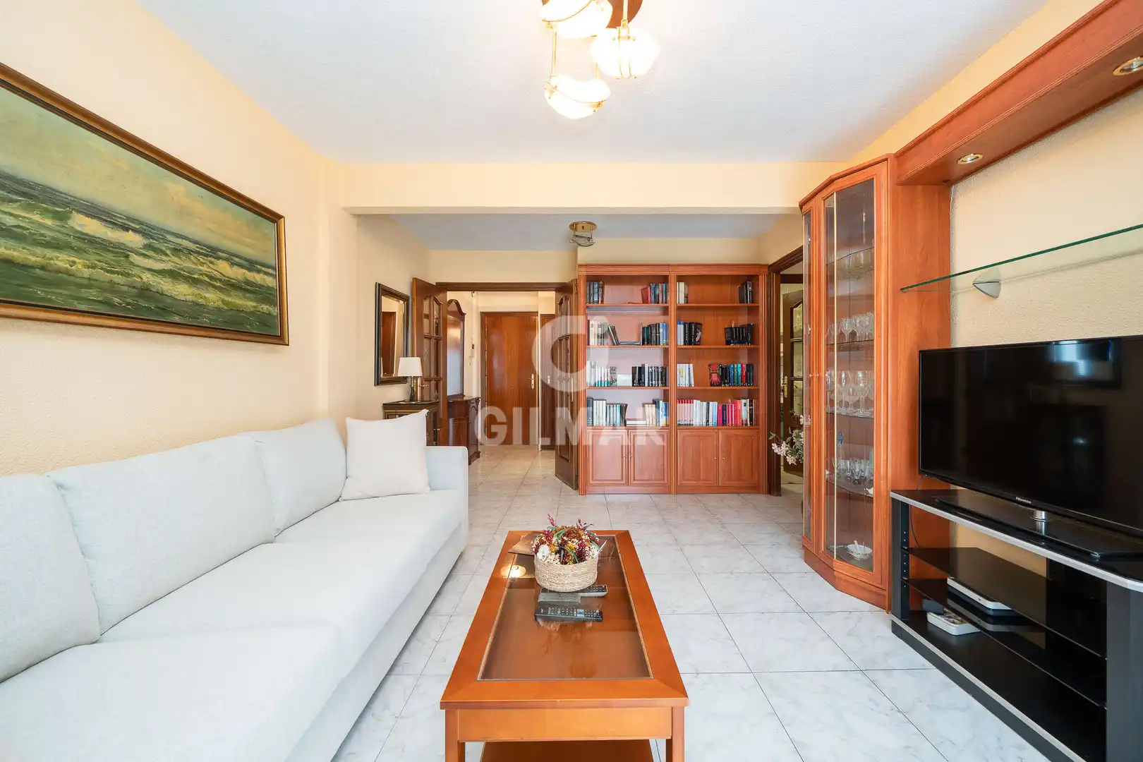 Sala de estar de Piso en venta en  Madrid Capital con Calefacción y Balcón