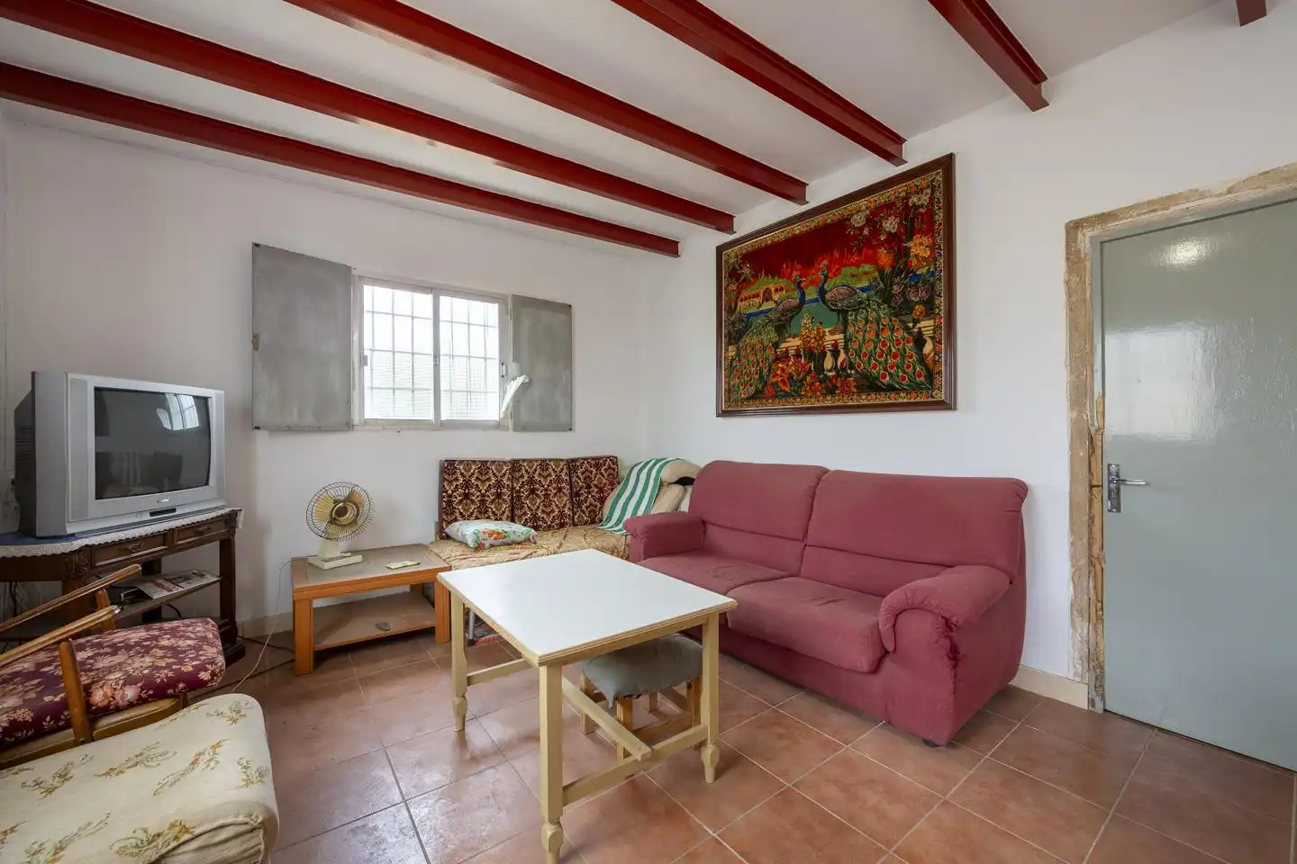 Sala de estar de Finca rústica en venta en Turrillas con Jardín privado, Terraza y Trastero