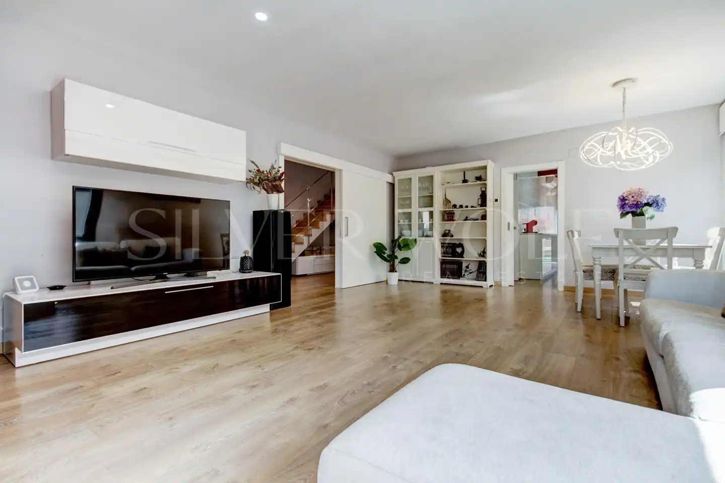 Sala d'estar de Casa o xalet en venda en Castellar del Vallès amb Aire condicionat, Calefacció i Jardí privat