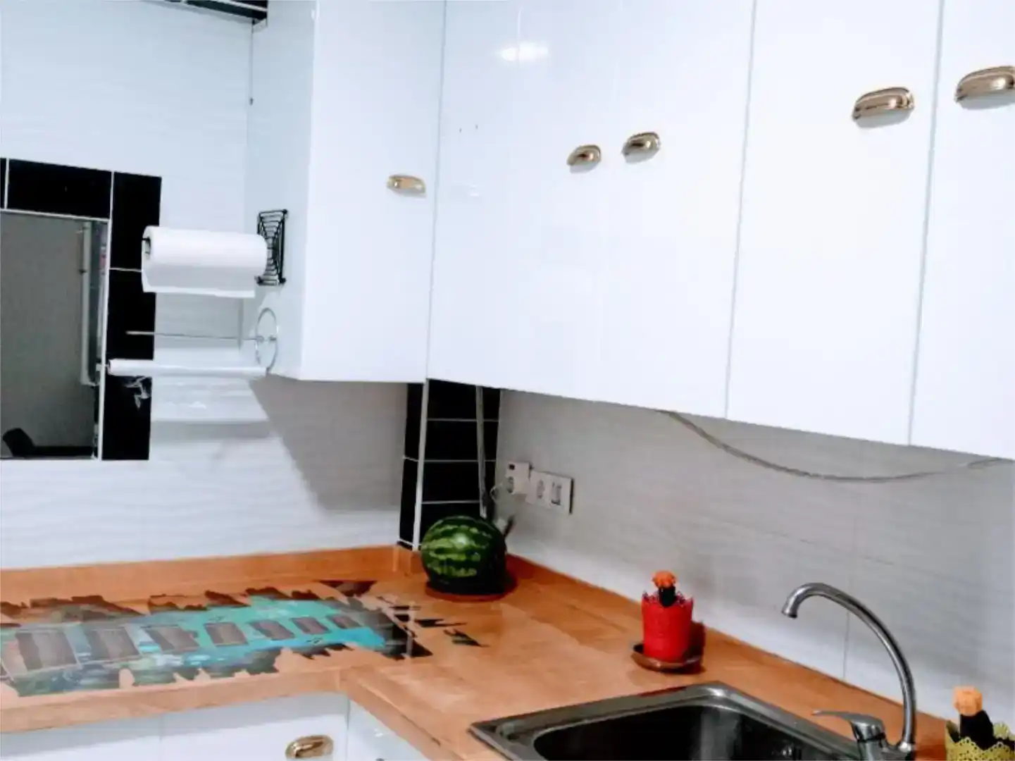 Küche von Wohnung zur Miete in  Valencia Capital mit Balkon